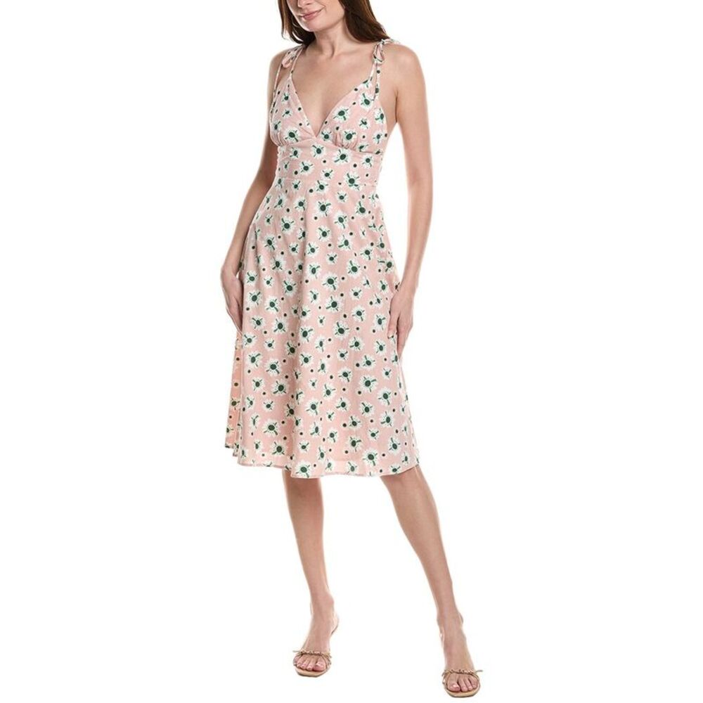 Maison Maar Womens  Midi Dress, Pink